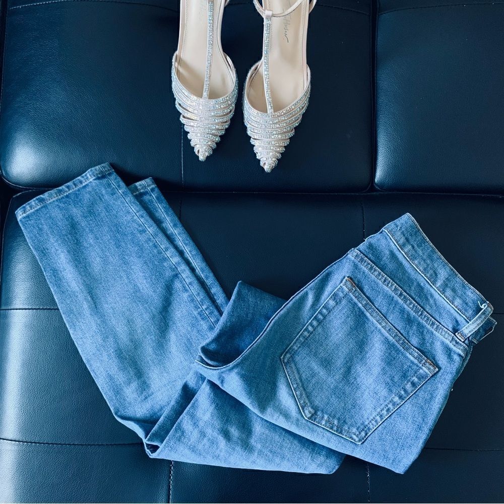 EVERLANE HIGH RISE SKINNY BLUE DENIM JEANS 27 - Picture 3 of 11